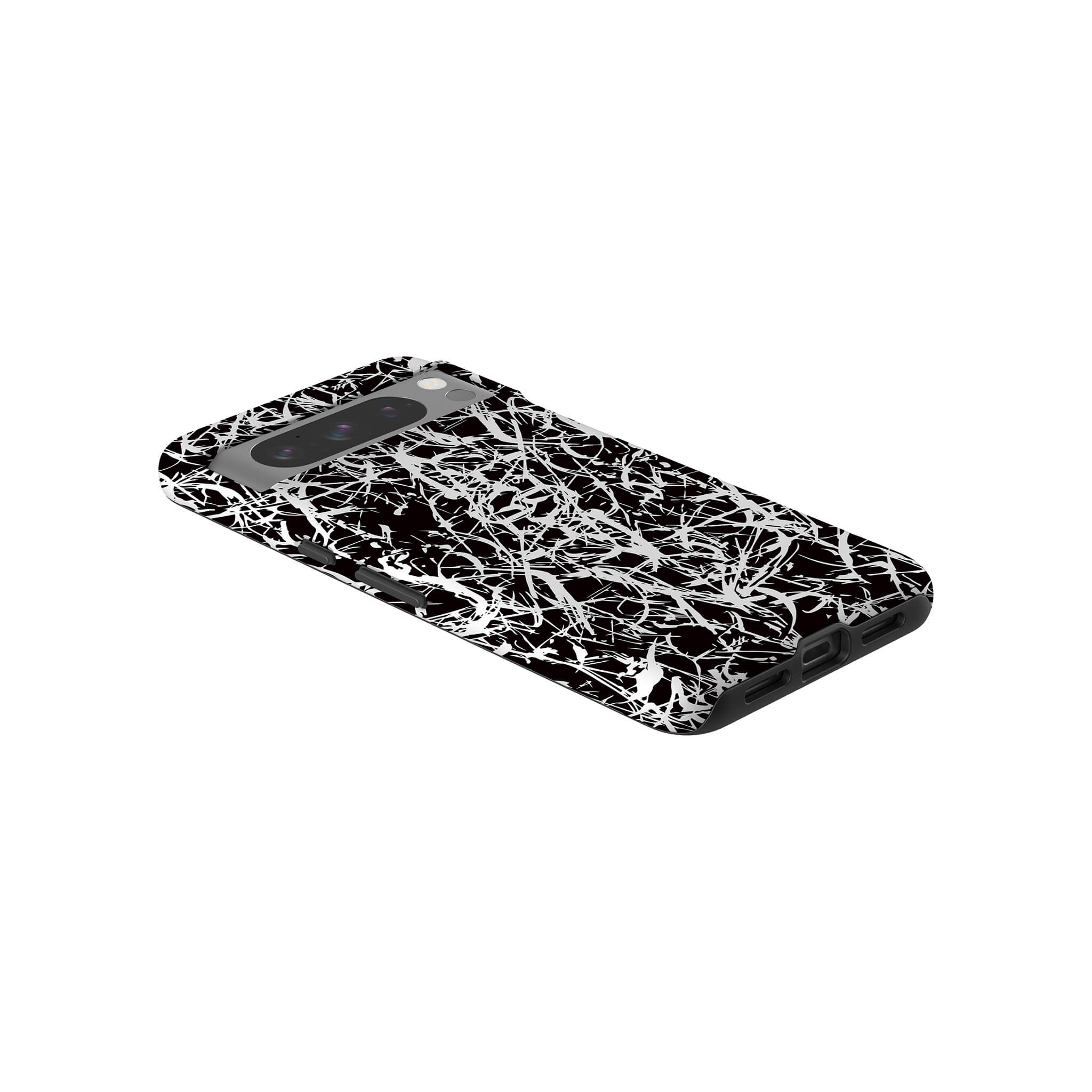 Black-White Grunge Tough Case for Google Pixel — Finnaij