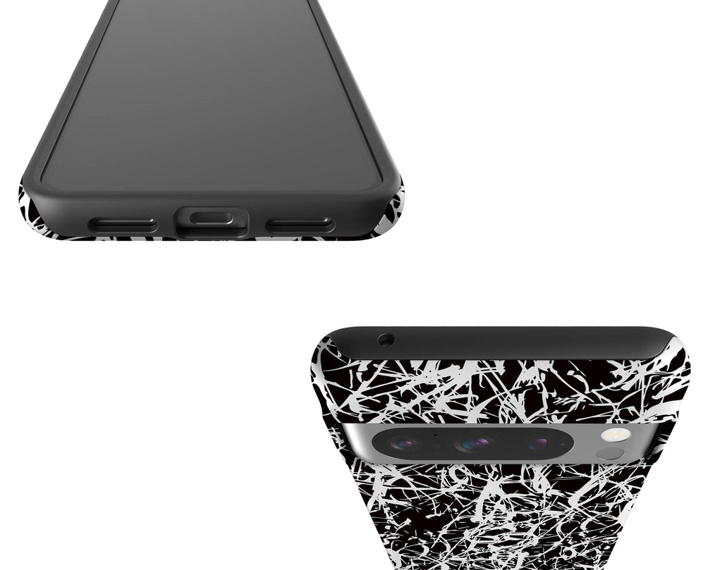 Black-White Grunge Tough Case for Google Pixel — Finnaij