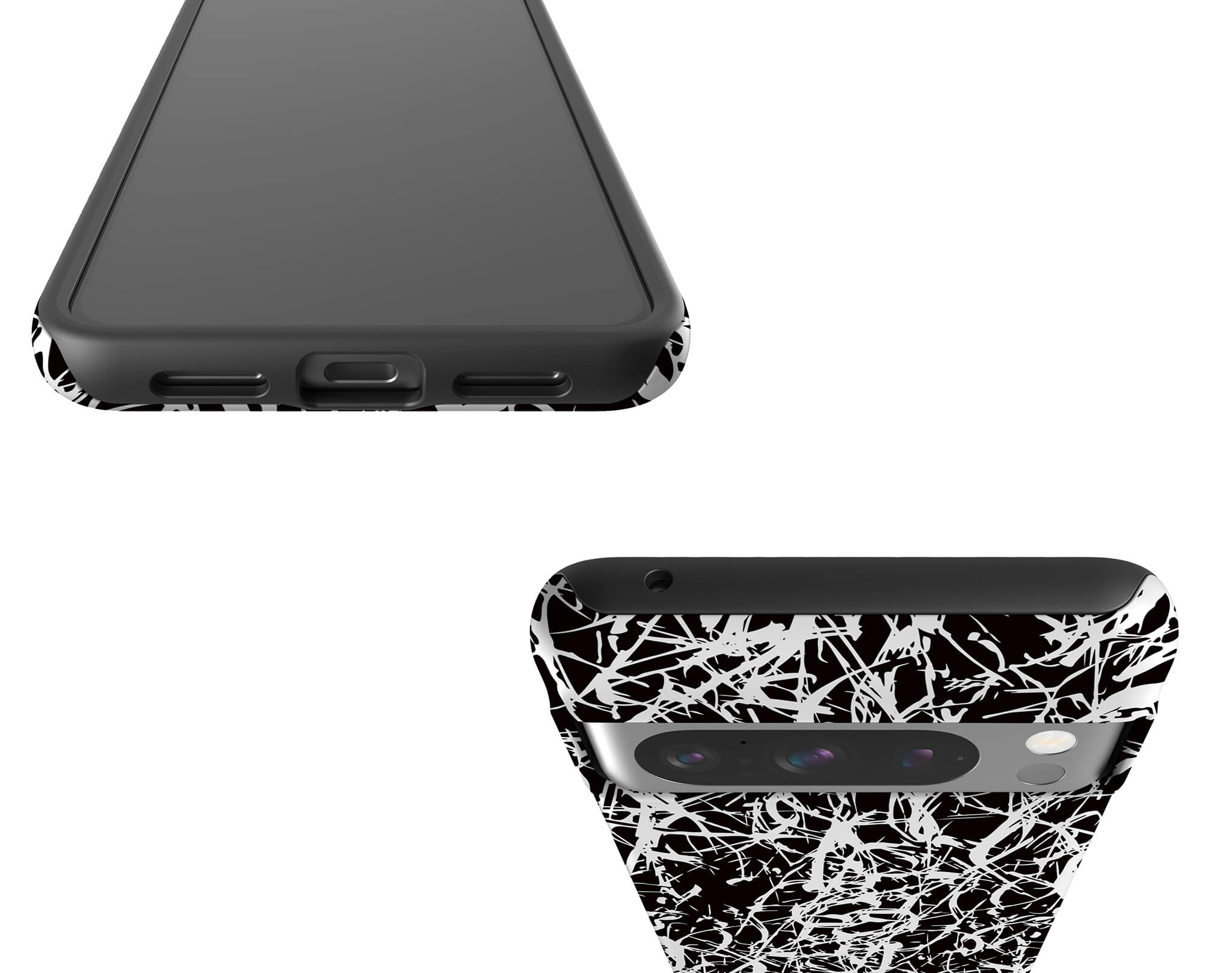 Black-White Grunge Tough Case for Google Pixel — Finnaij