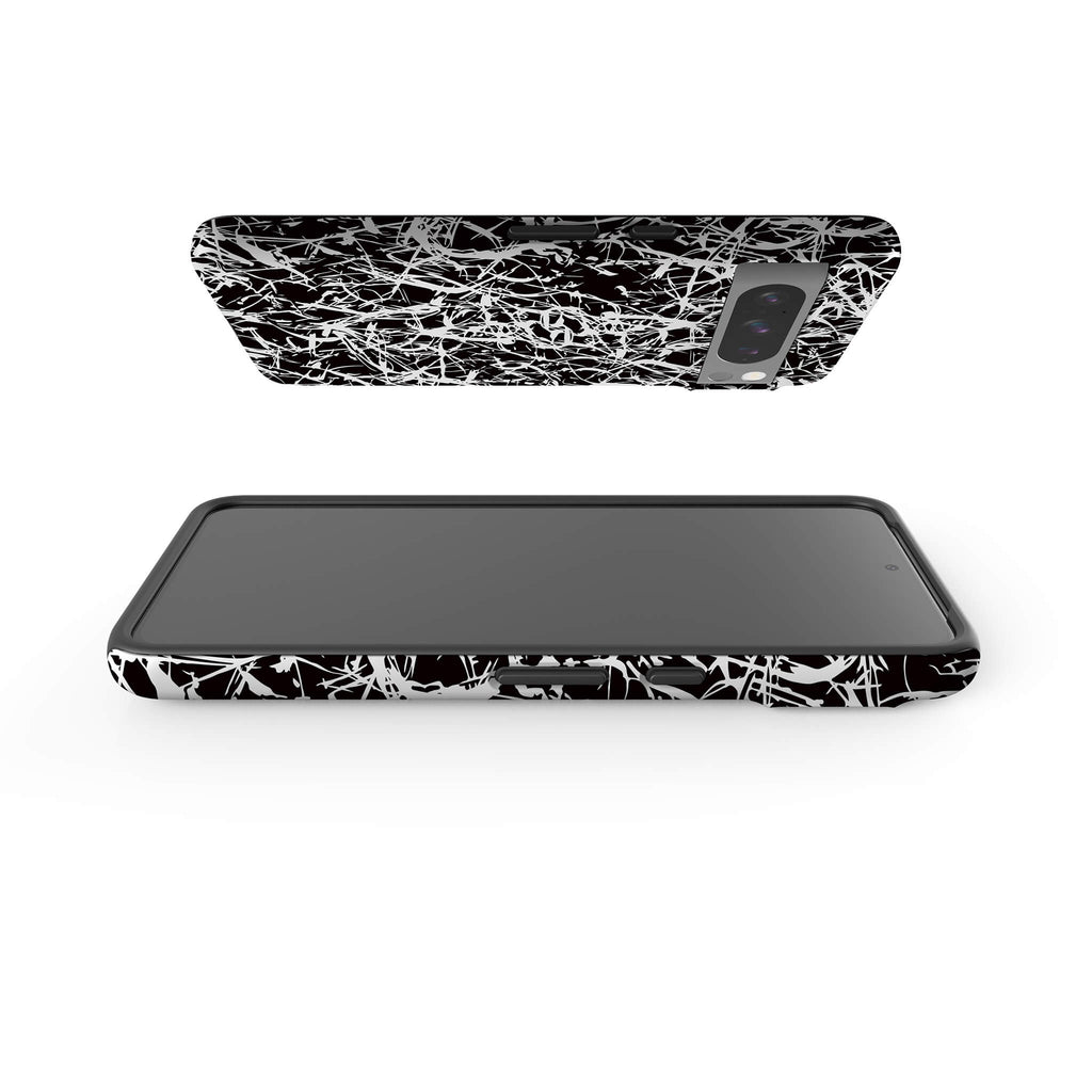 Black-White Grunge Tough Case for Google Pixel — Finnaij