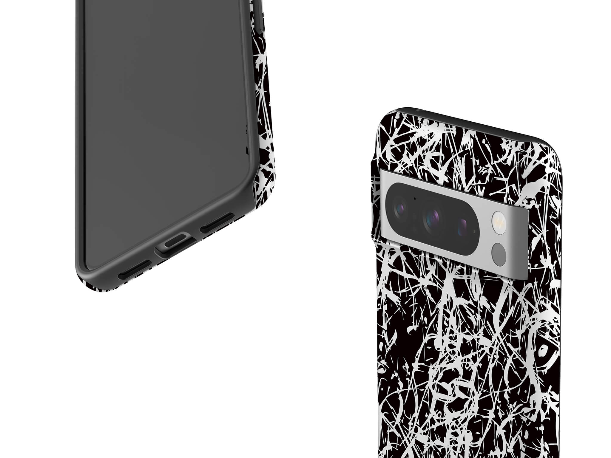 Black-White Grunge Tough Case for Google Pixel — Finnaij