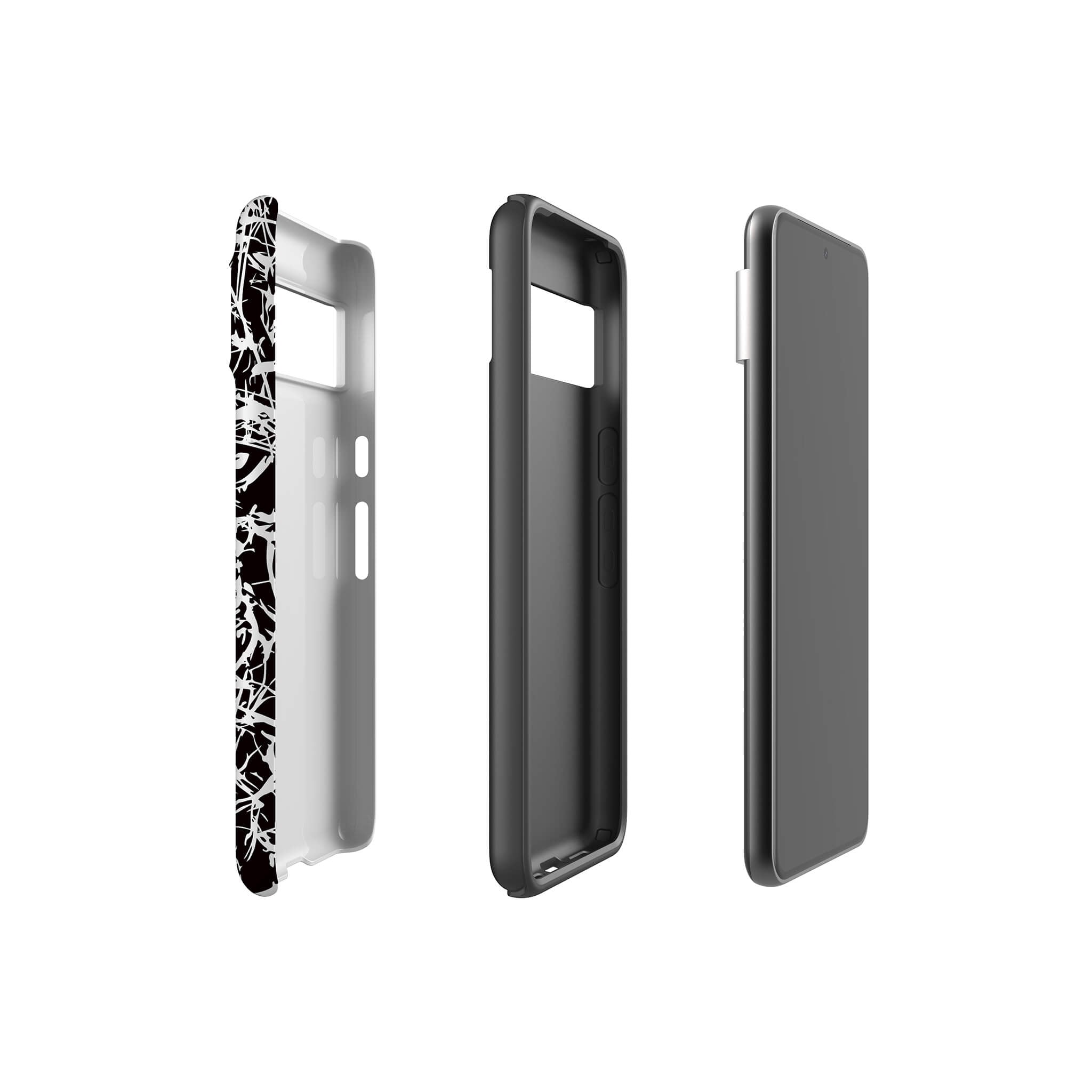 Black-White Grunge Tough Case for Google Pixel — Finnaij