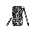 Black-White Grunge — Magsafe Tough Case for iPhone — Three Quarter — Finnaij