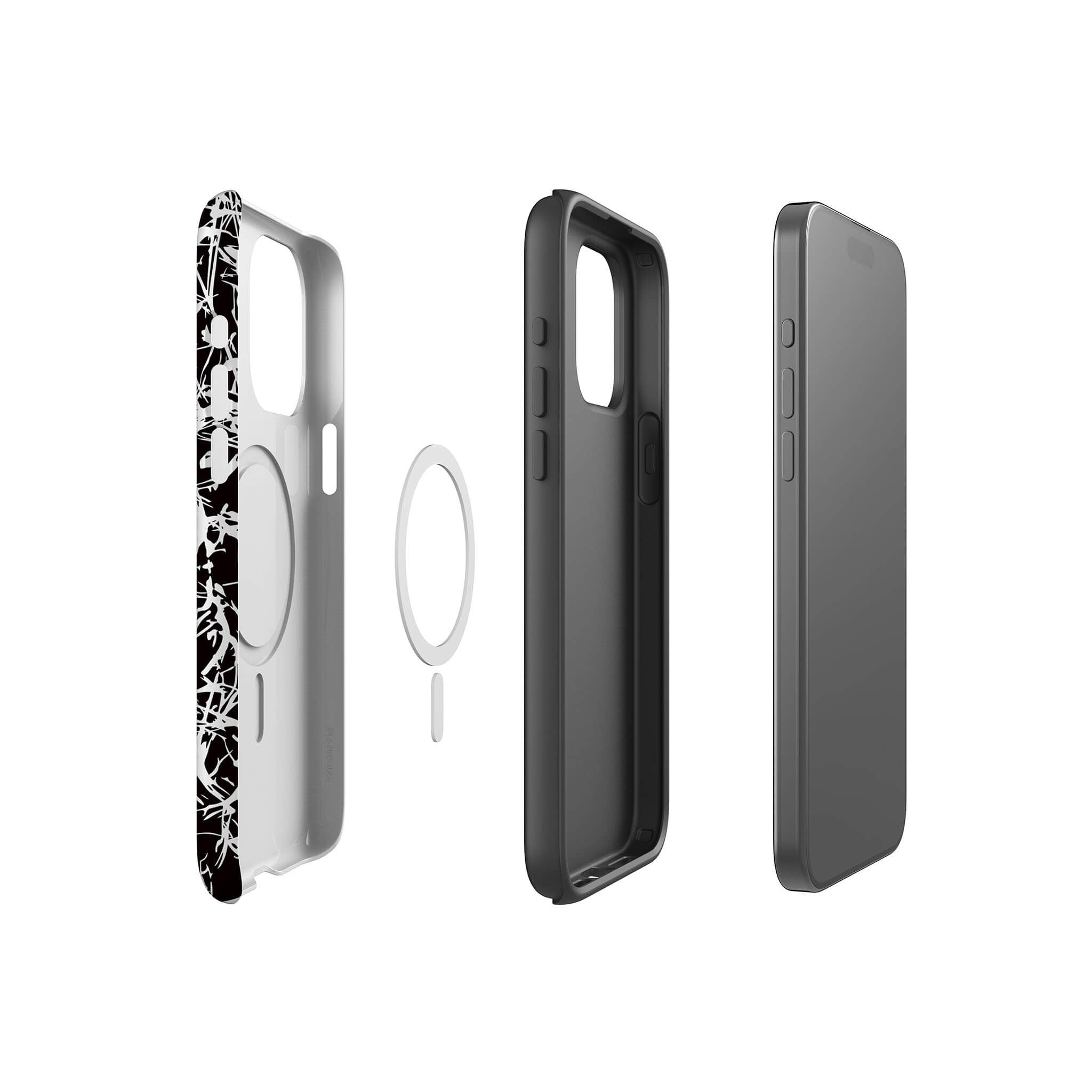 Black-White Grunge — Magsafe Tough Case for iPhone — Finnaij