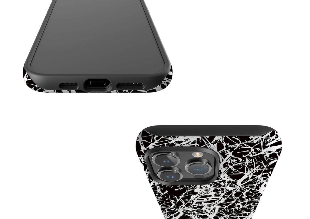 Black-White Grunge Tough Case for iPhone — Finnaij