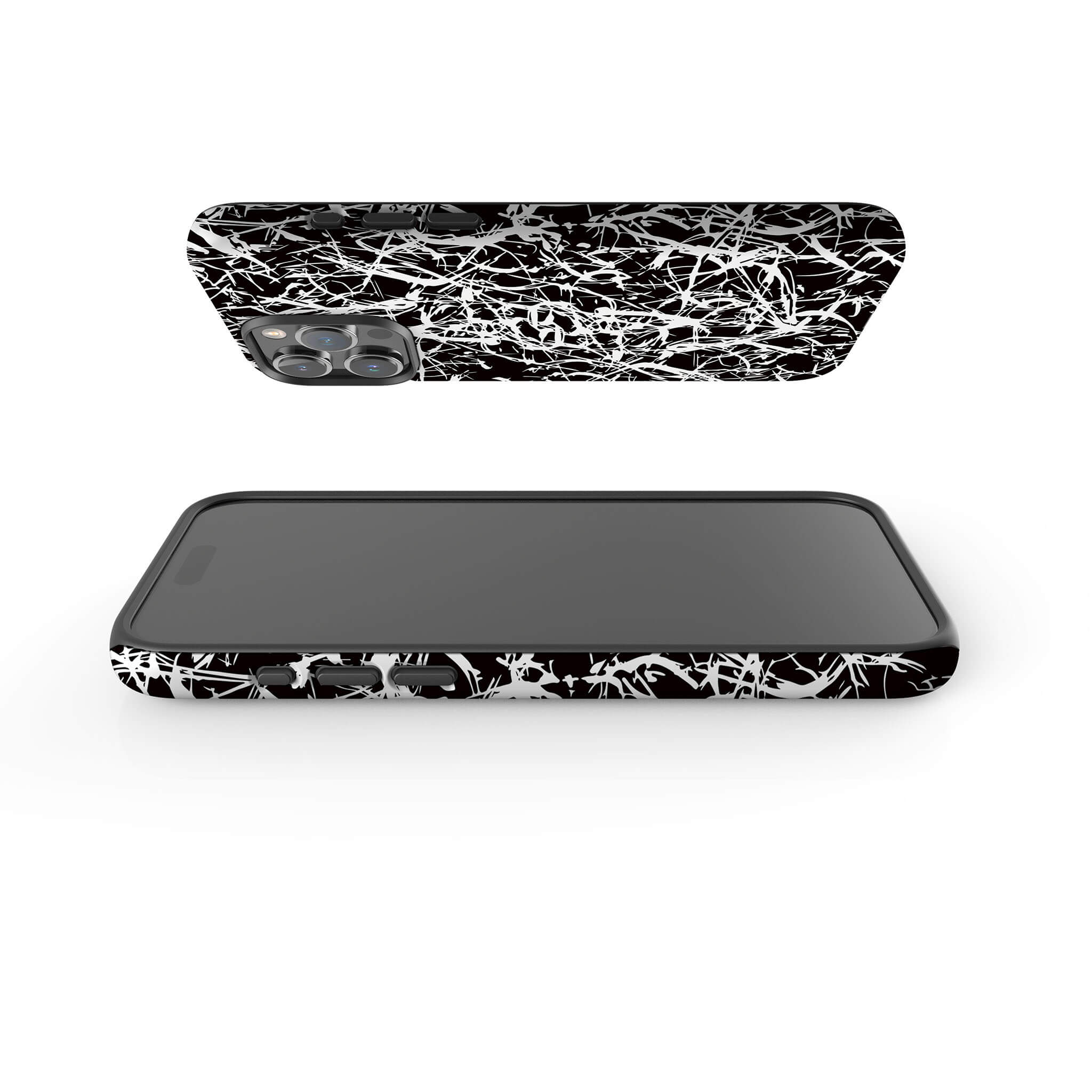 Black-White Grunge Tough Case for iPhone — Finnaij