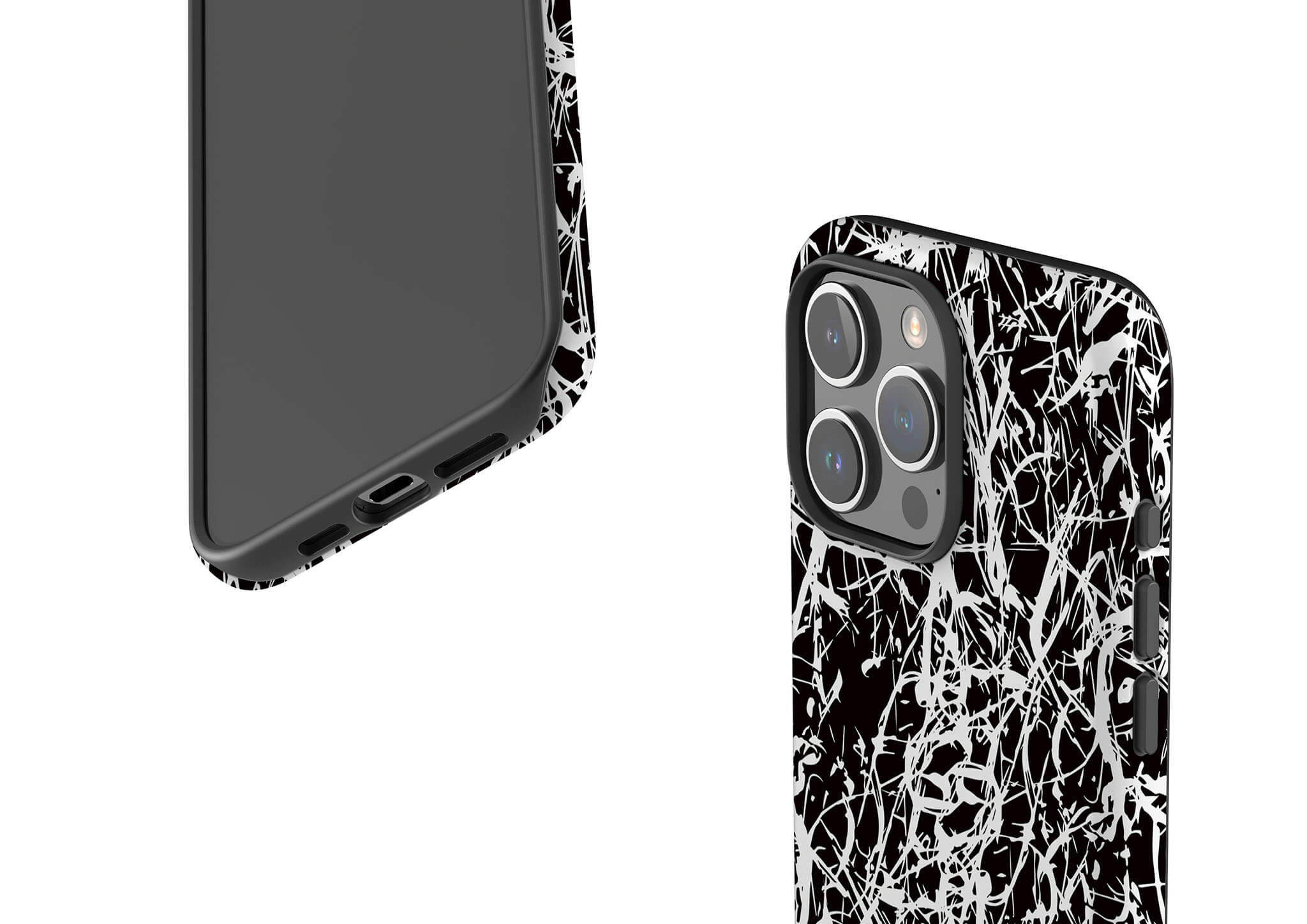 Black-White Grunge Tough Case for iPhone — Finnaij