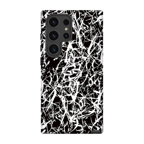 Black-White Grunge-Samsung Tough Case