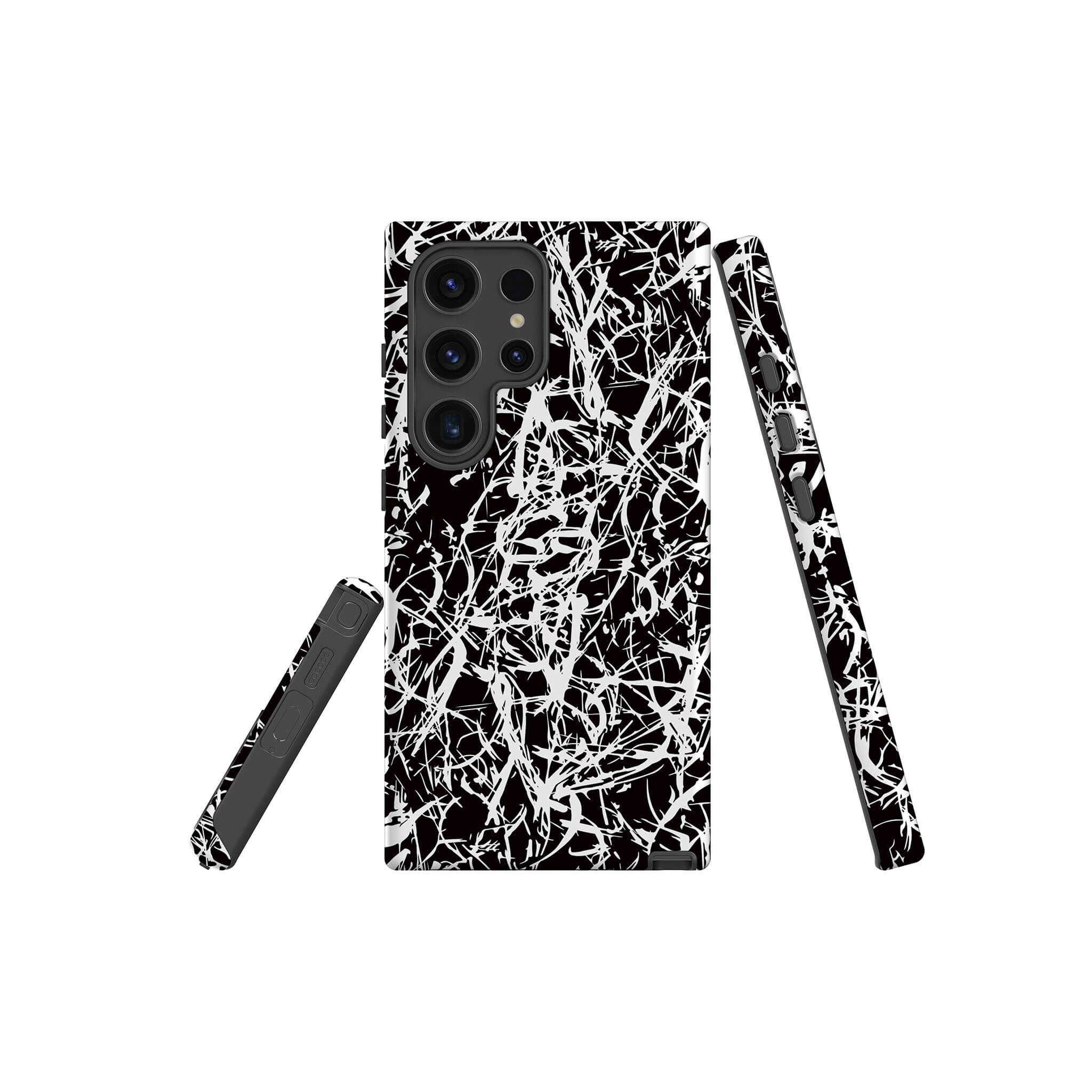 Black-White Grunge Tough Case for Samsung Galaxy — Finnaij