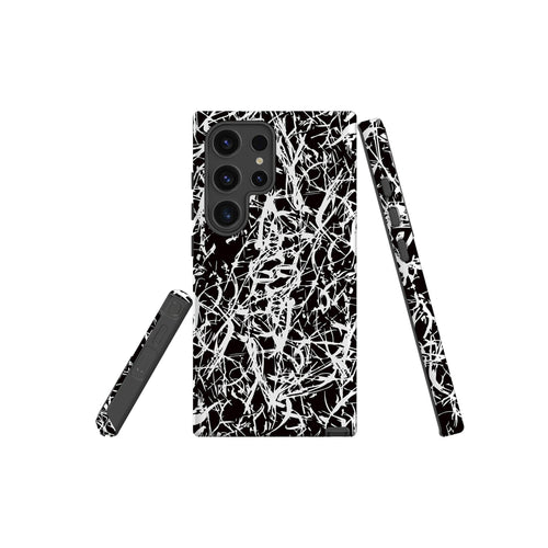 Black-White Grunge — Tough Case for Samsung — Three Quarter — Finnaij