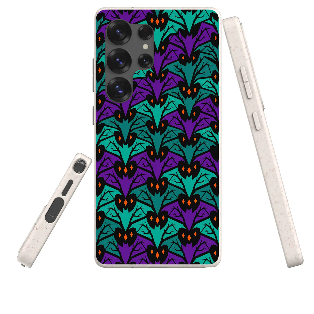 Bat Forest — Samsung Galaxy Bio-degradable Case — Three Quarter — Finnaij
