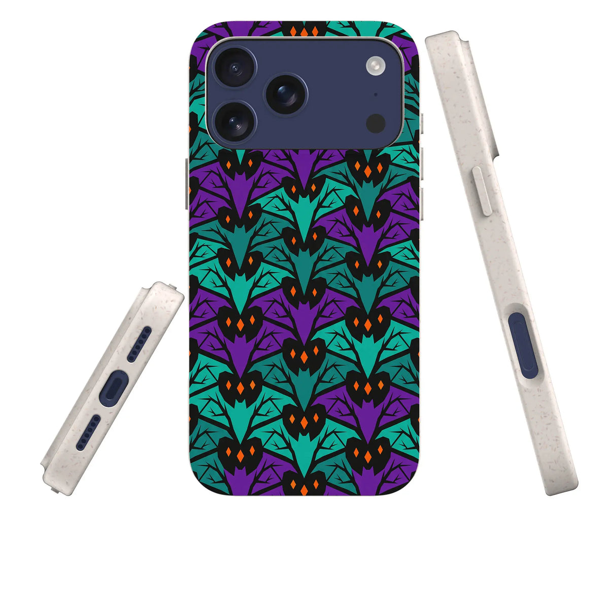 Bat Forest — iPhone Bio-degradable Case — Three Quarter — Finnaij