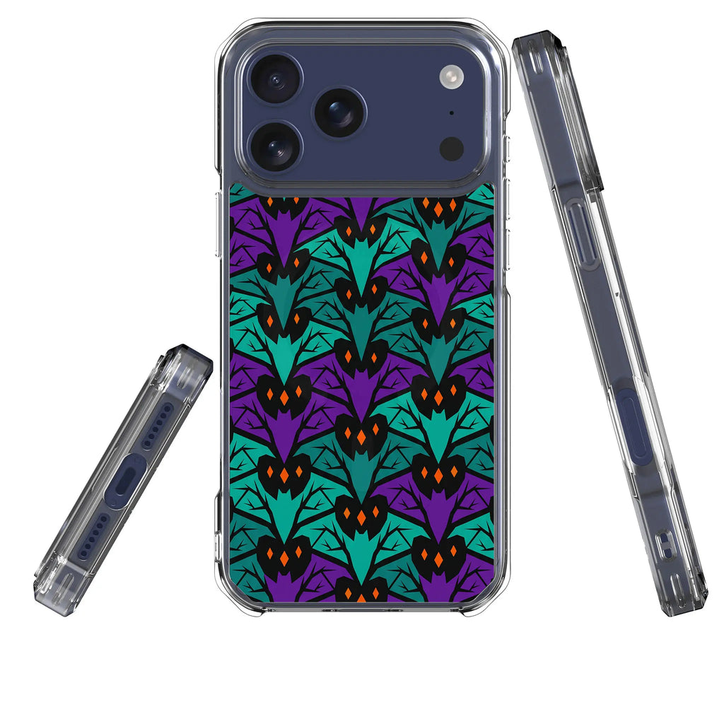 Bat Forest — Magsafe Clear Impact Case for iPhone — Three Quarter — Finnaij