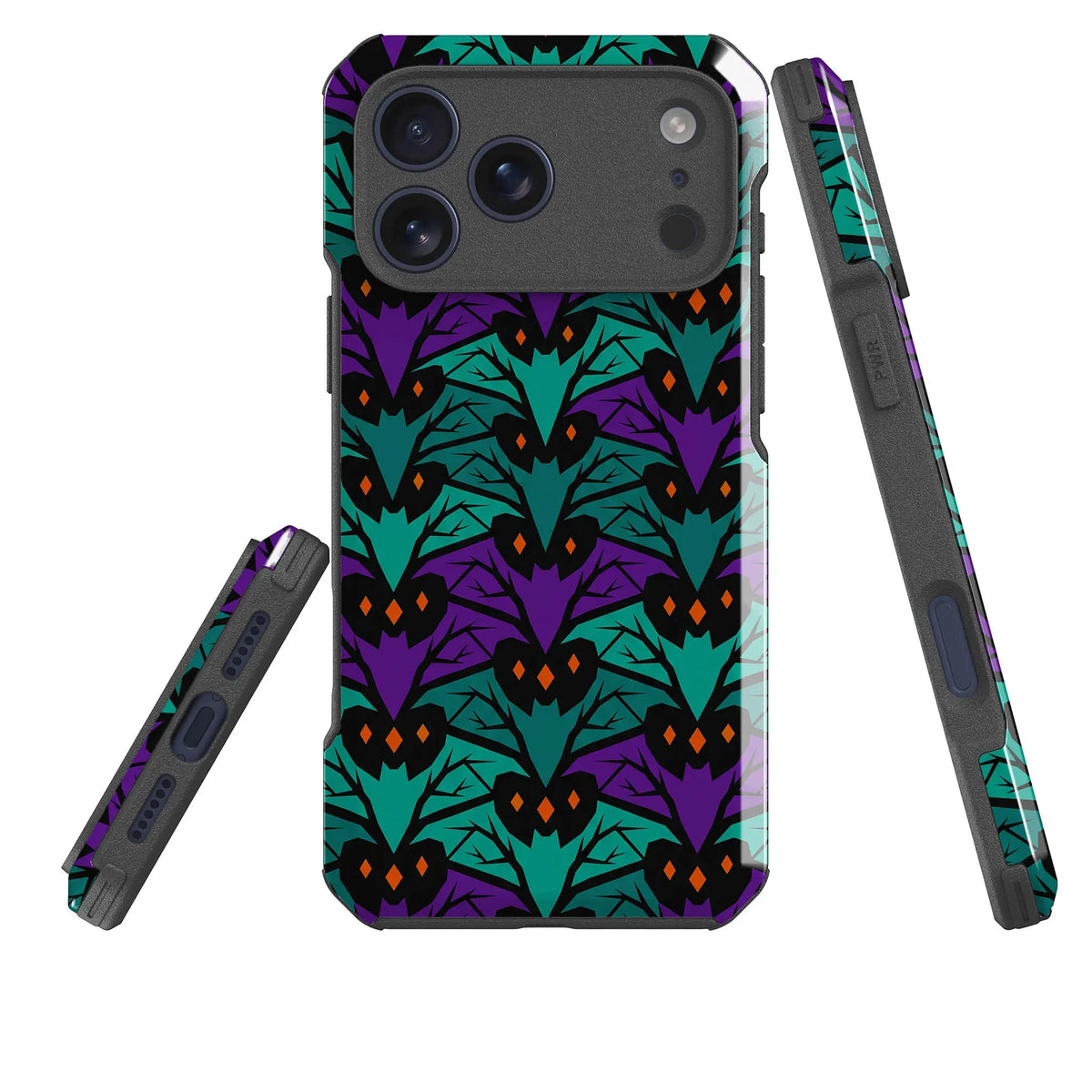 Bat Forest — Impact Armour MagSafe Case for iPhone — Three Quarter — Finnaij