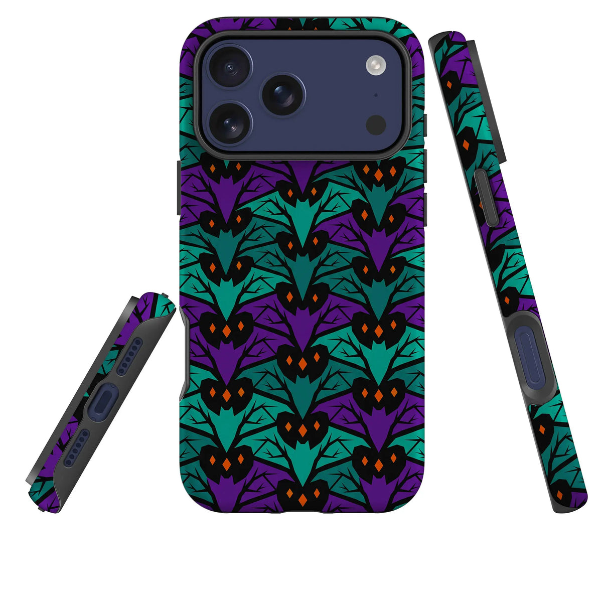 Bat Forest — Tough Case for iPhone — Three Quarter — Finnaij