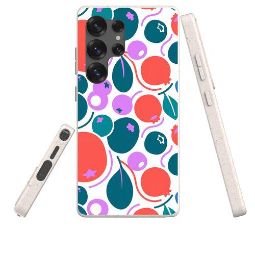 Berry Icon Remix by Salla Niemi — Samsung Galaxy Bio-degradable Case — Three Quarter — Finnaij