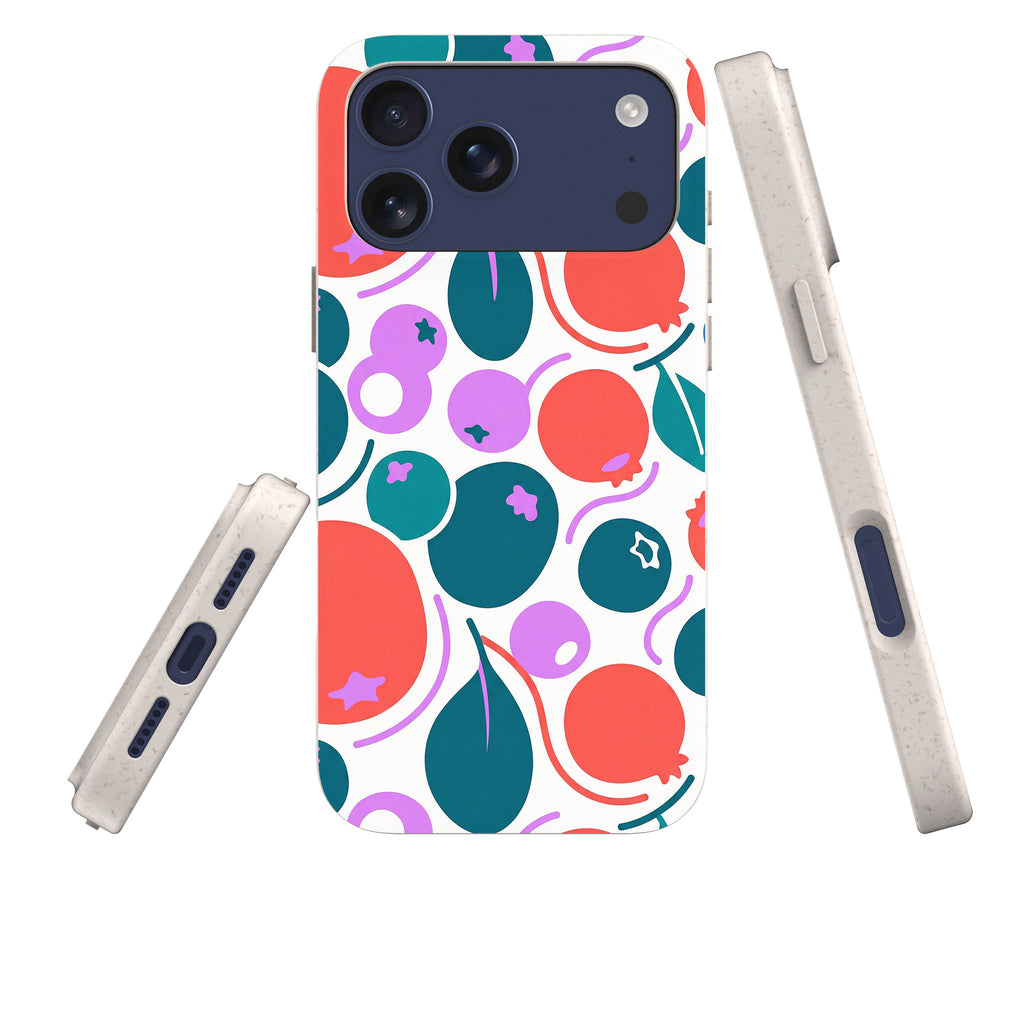 Berry Icon Remix by Salla Niemi — iPhone Bio-degradable Case — Three Quarter — Finnaij