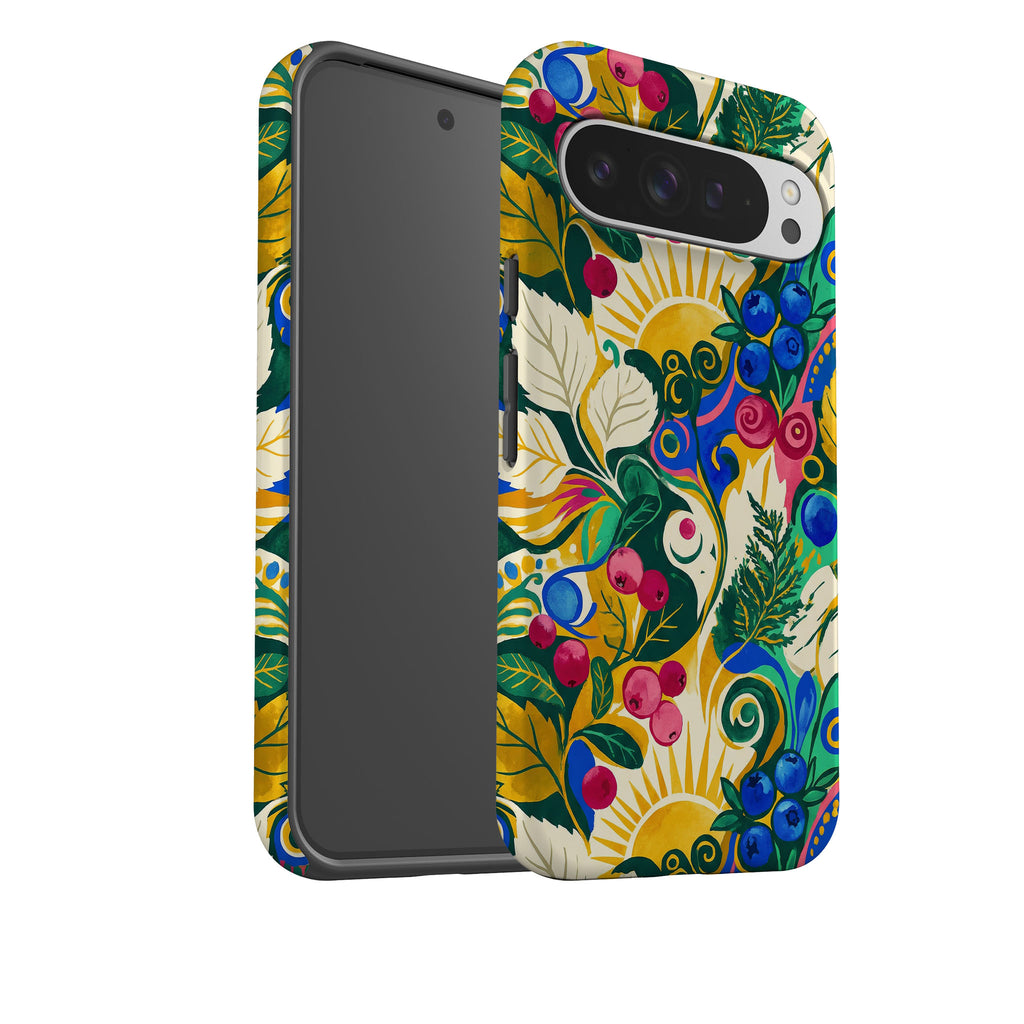 Berry Meadow Glow by Aino Kallio Tough Case for Google Pixel — Finnaij