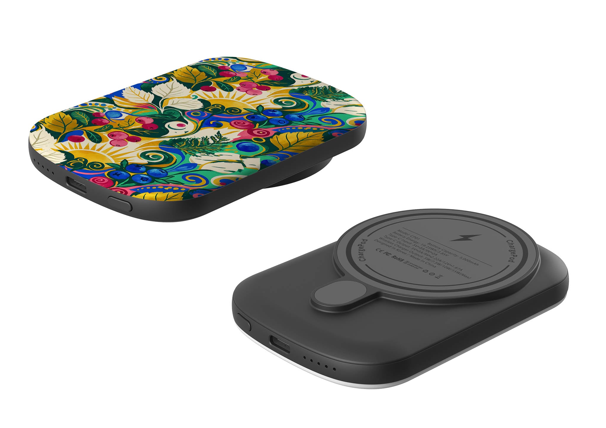 Berry Meadow Glow by Aino Kallio — MagSafe CHARGEPOD — Finnaij