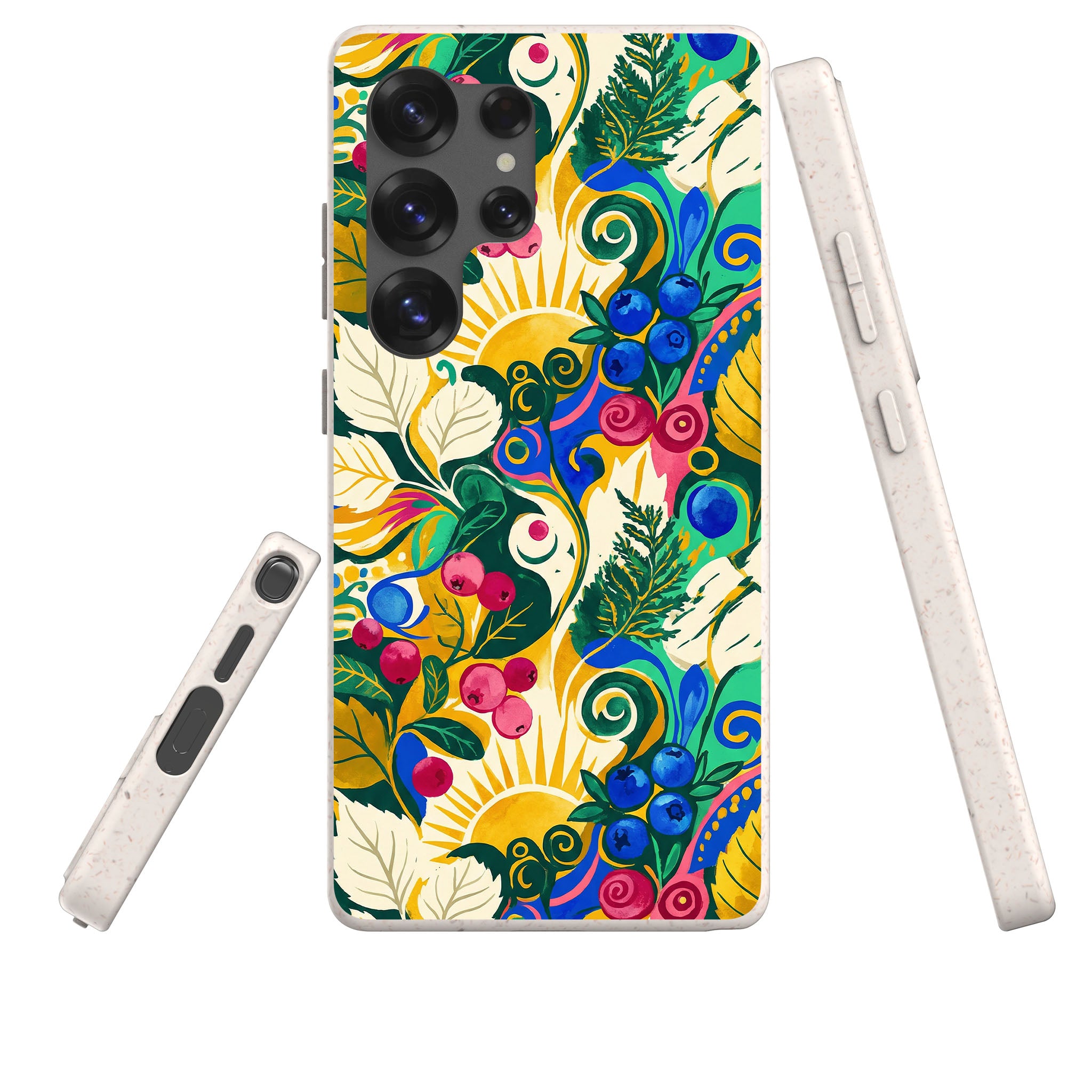Berry Meadow Glow by Aino Kallio Bio-degradable Case for Samsung Galaxy — Finnaij