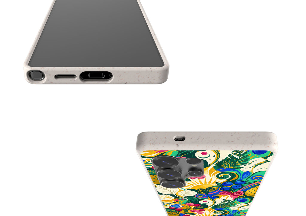 Berry Meadow Glow by Aino Kallio Bio-degradable Case for Samsung Galaxy — Finnaij