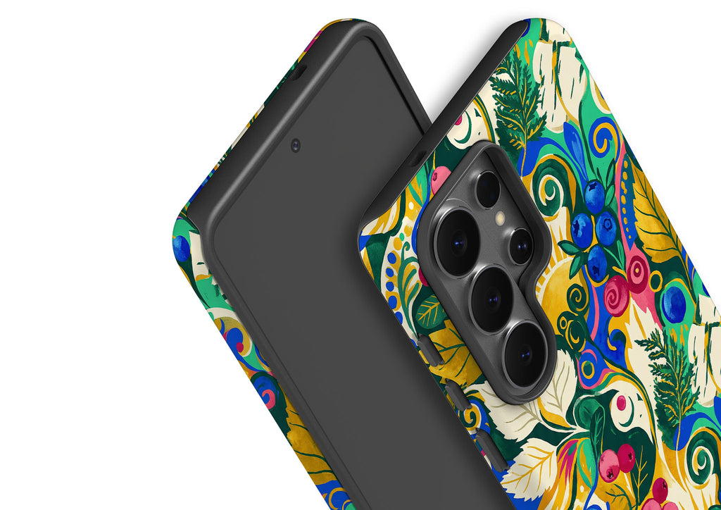 Berry Meadow Glow by Aino Kallio Tough Case for Samsung Galaxy — Finnaij