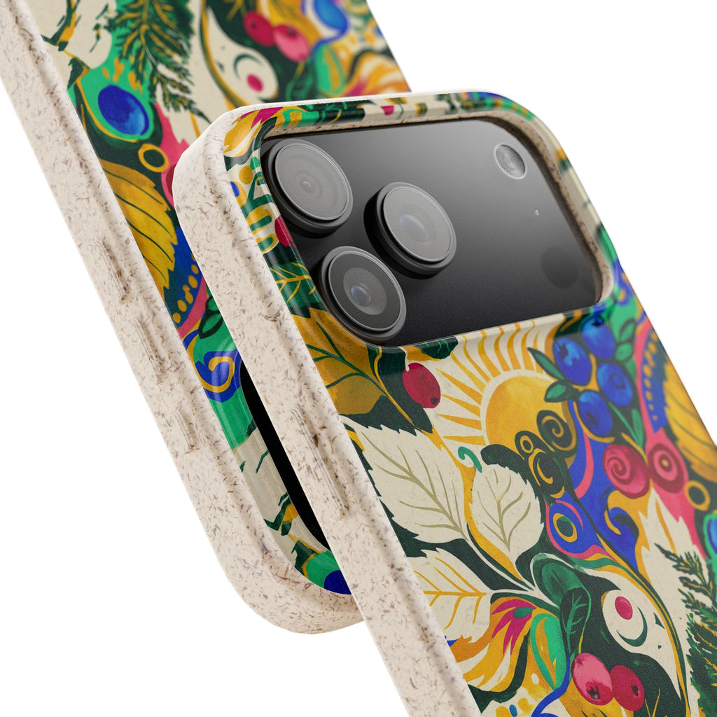 Berry Meadow Glow by Aino Kallio — iPhone Bio-degradable Case — Finnaij
