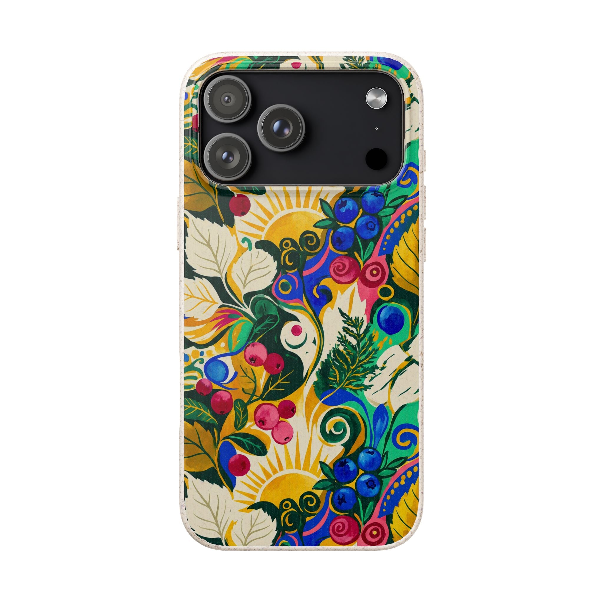 Berry Meadow Glow by Aino Kallio — iPhone Bio-degradable Case — Finnaij