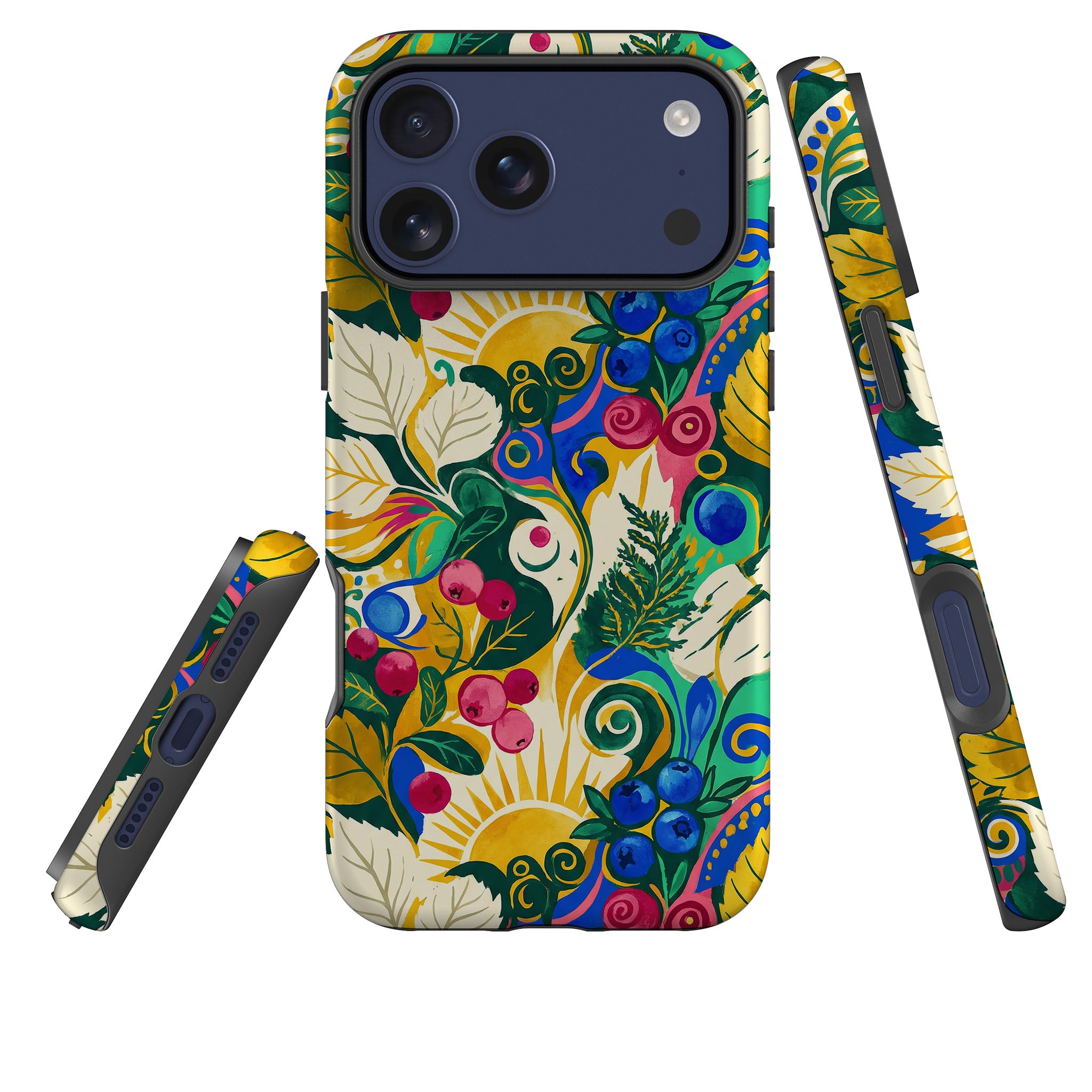 Berry Meadow Glow by Aino Kallio Tough Case for iPhone — Finnaij