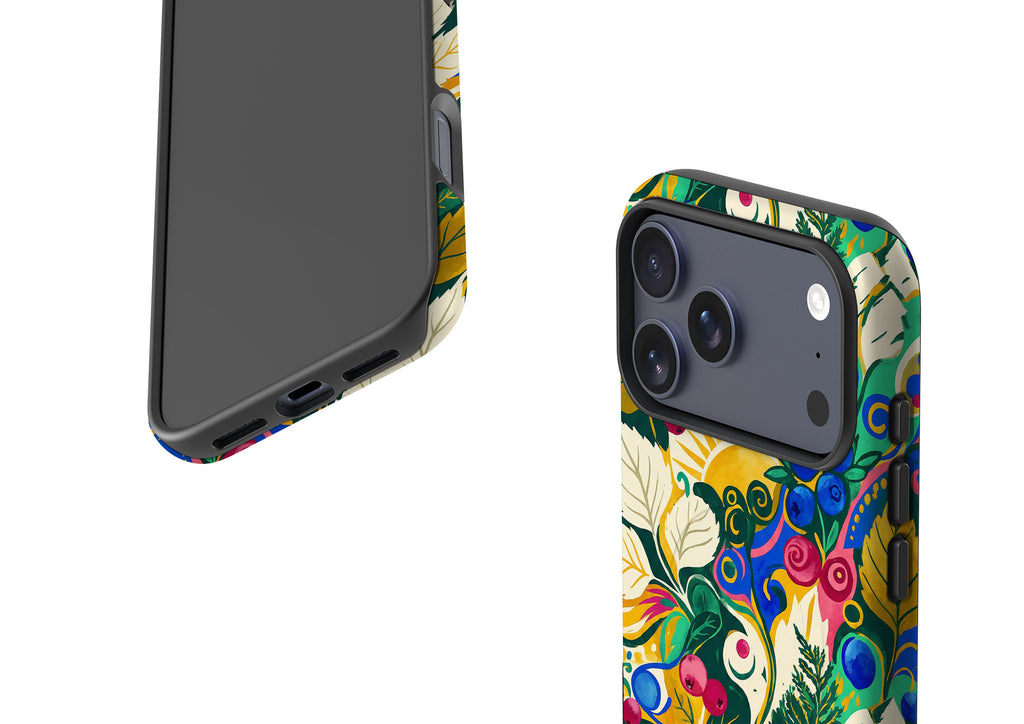 Berry Meadow Glow by Aino Kallio — Magsafe Tough Case for iPhone — Finnaij