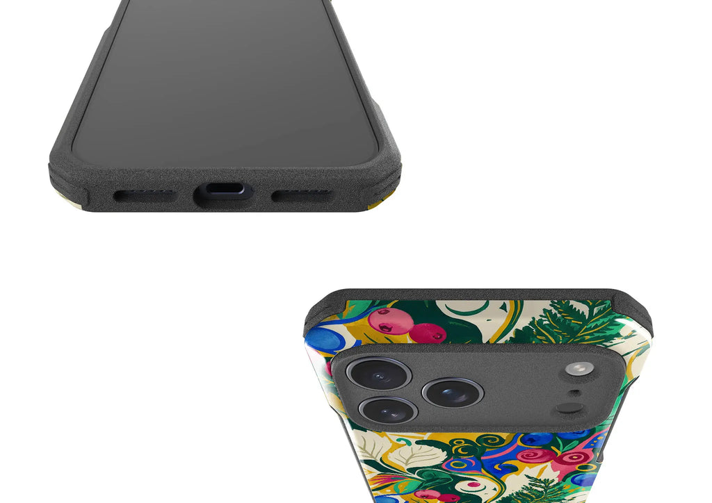Berry Meadow Glow by Aino Kallio — Impact Armour MagSafe Case for iPhone — Finnaij