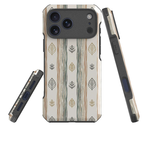 Birch Linen Harmony by Elsi Vaarala — Impact Armour MagSafe Case for iPhone — Three Quarter — Finnaij