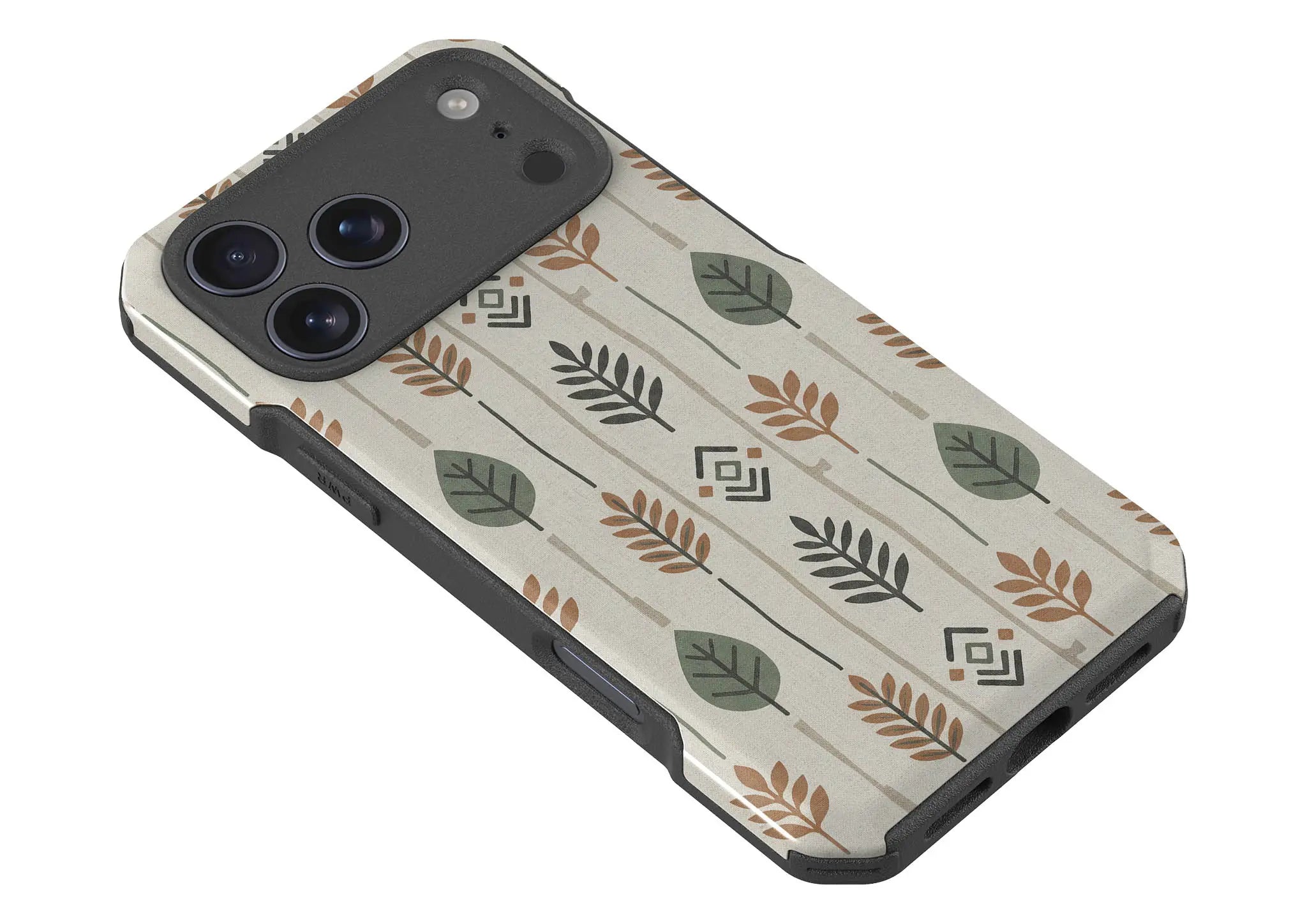 Birch and Linen Pattern by Elsi Vaarala — Impact Armour MagSafe Case for iPhone — Finnaij