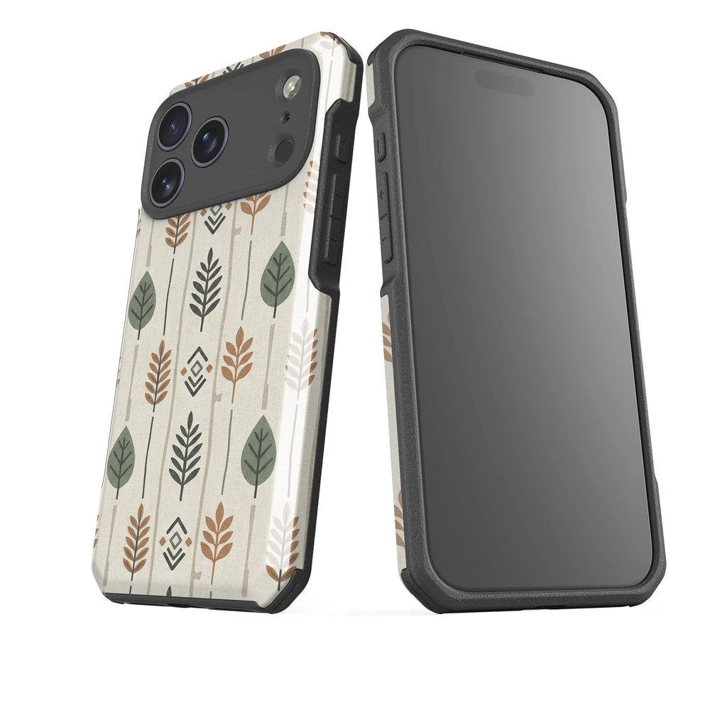 Birch and Linen Pattern by Elsi Vaarala — Impact Armour MagSafe Case for iPhone — Finnaij