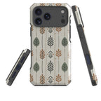 Birch and Linen Pattern by Elsi Vaarala — Impact Armour MagSafe Case for iPhone — Three Quarter — Finnaij