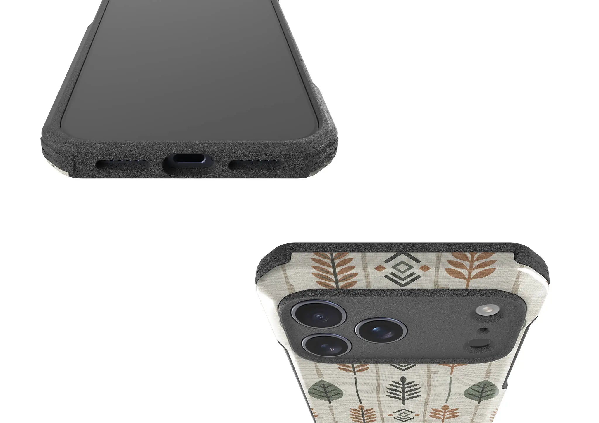 Birch and Linen Pattern by Elsi Vaarala — Impact Armour MagSafe Case for iPhone — Finnaij