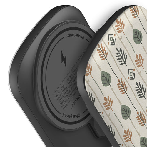 Birch and Linen Pattern by Elsi Vaarala — MagSafe CHARGEPOD — Finnaij