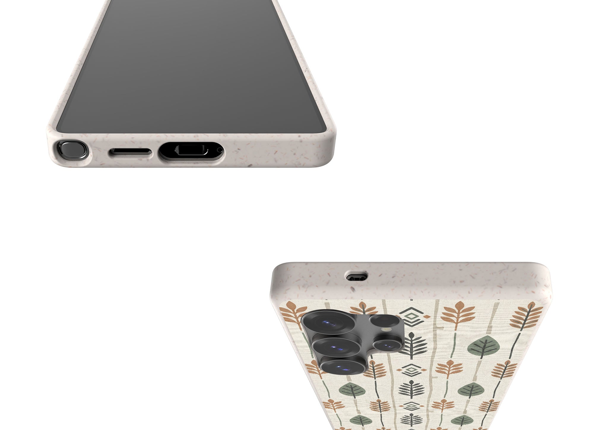 Birch and Linen Pattern by Elsi Vaarala Bio-degradable Case for Samsung Galaxy — Finnaij