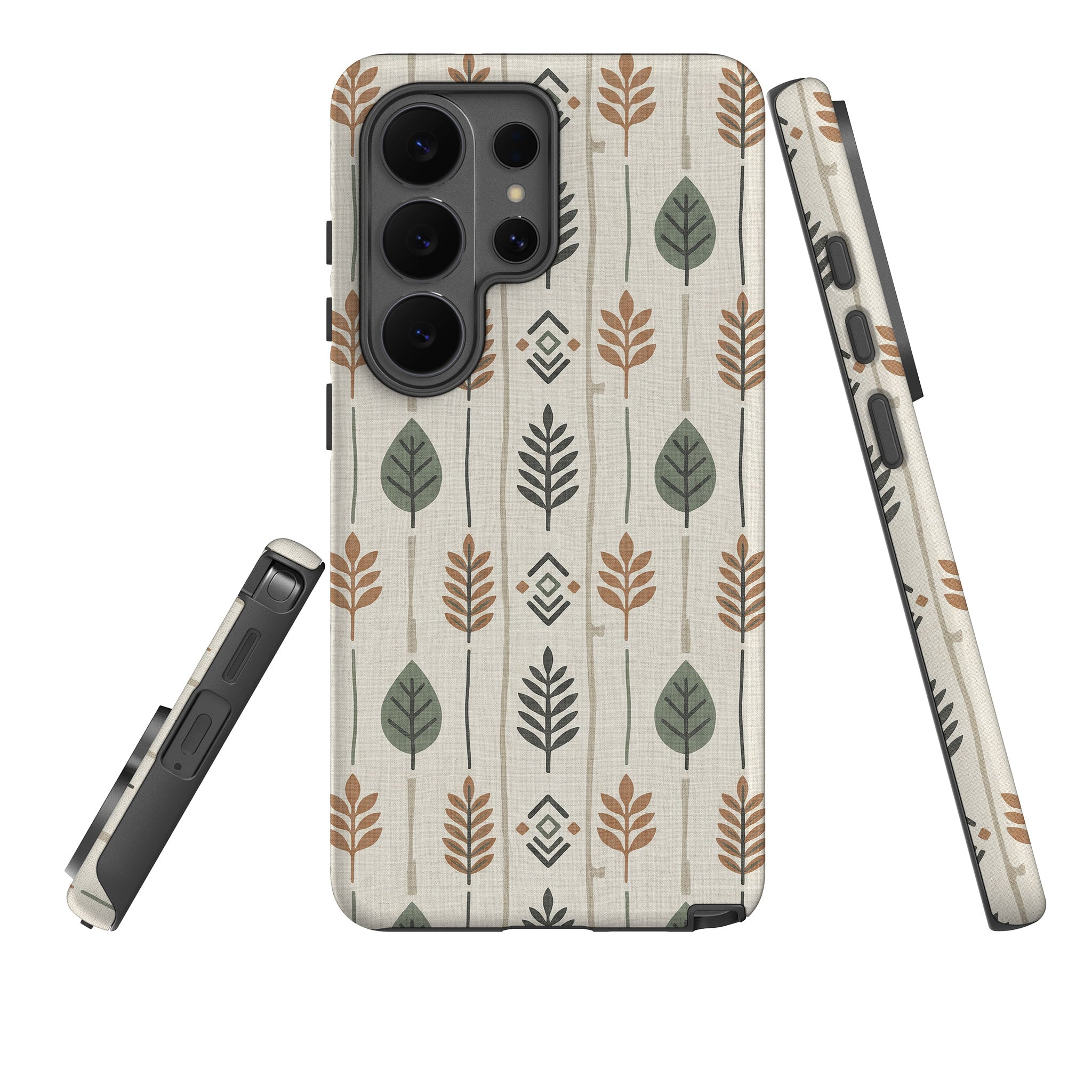 Birch and Linen Pattern by Elsi Vaarala Tough Case for Samsung Galaxy — Finnaij