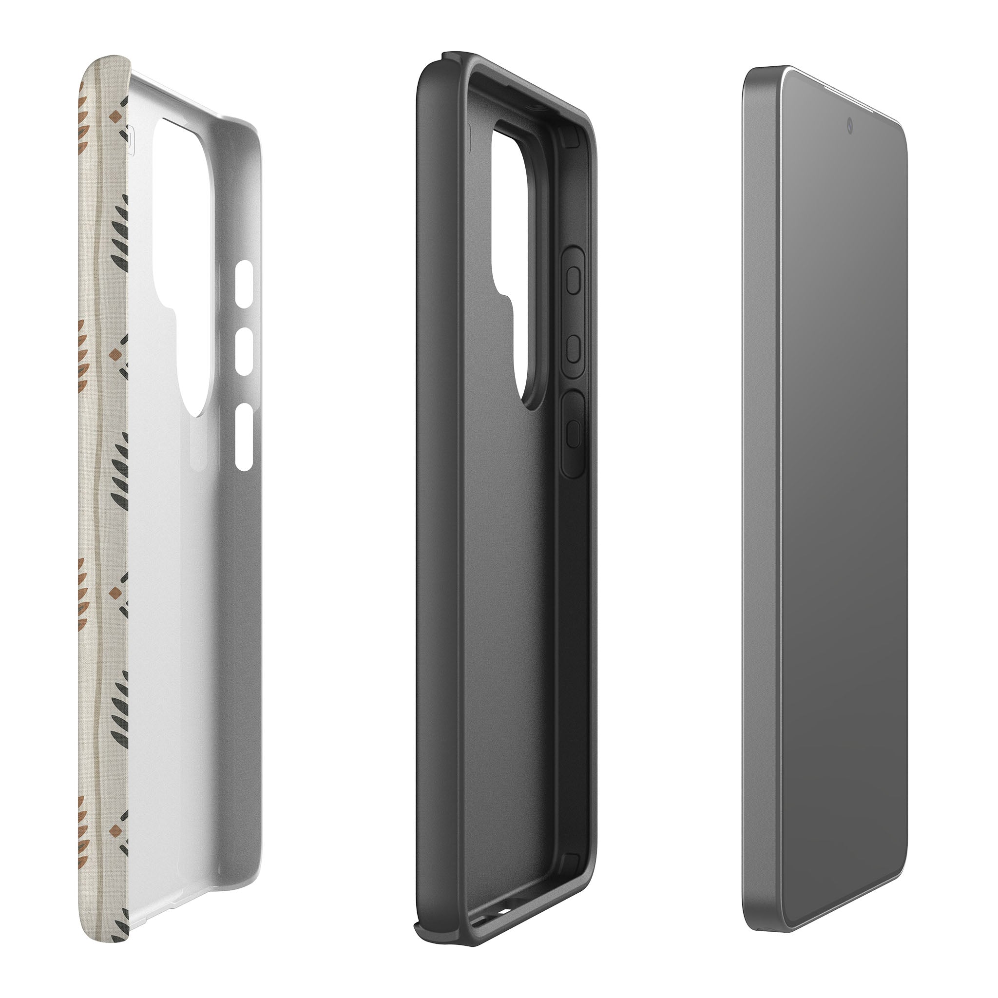 Birch and Linen Pattern by Elsi Vaarala Tough Case for Samsung Galaxy — Finnaij