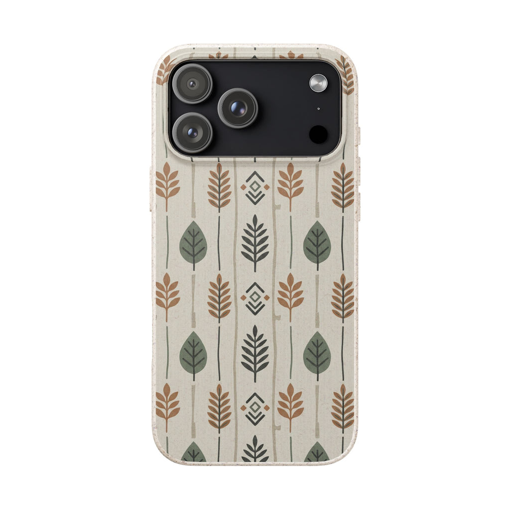 Birch and Linen Pattern by Elsi Vaarala — iPhone Bio-degradable Case — Finnaij