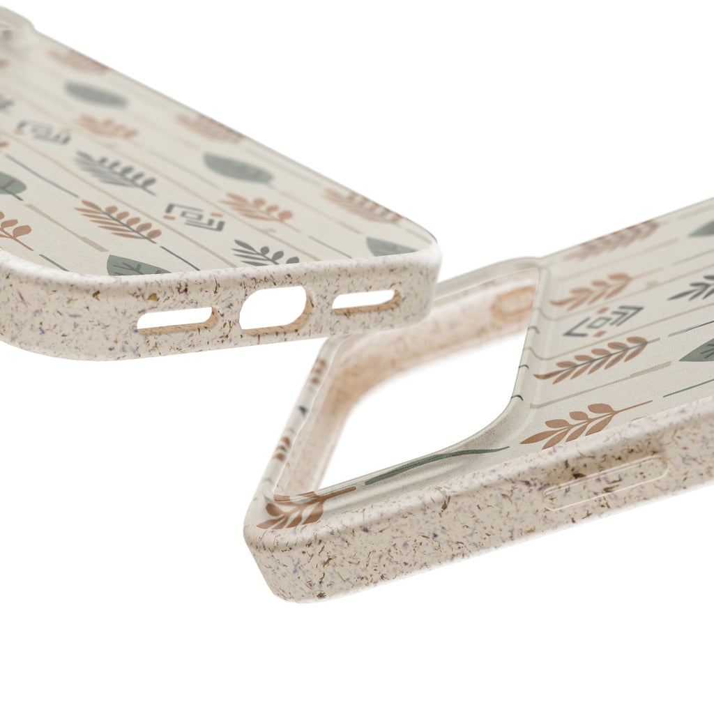 Birch and Linen Pattern by Elsi Vaarala — iPhone Bio-degradable Case — Finnaij