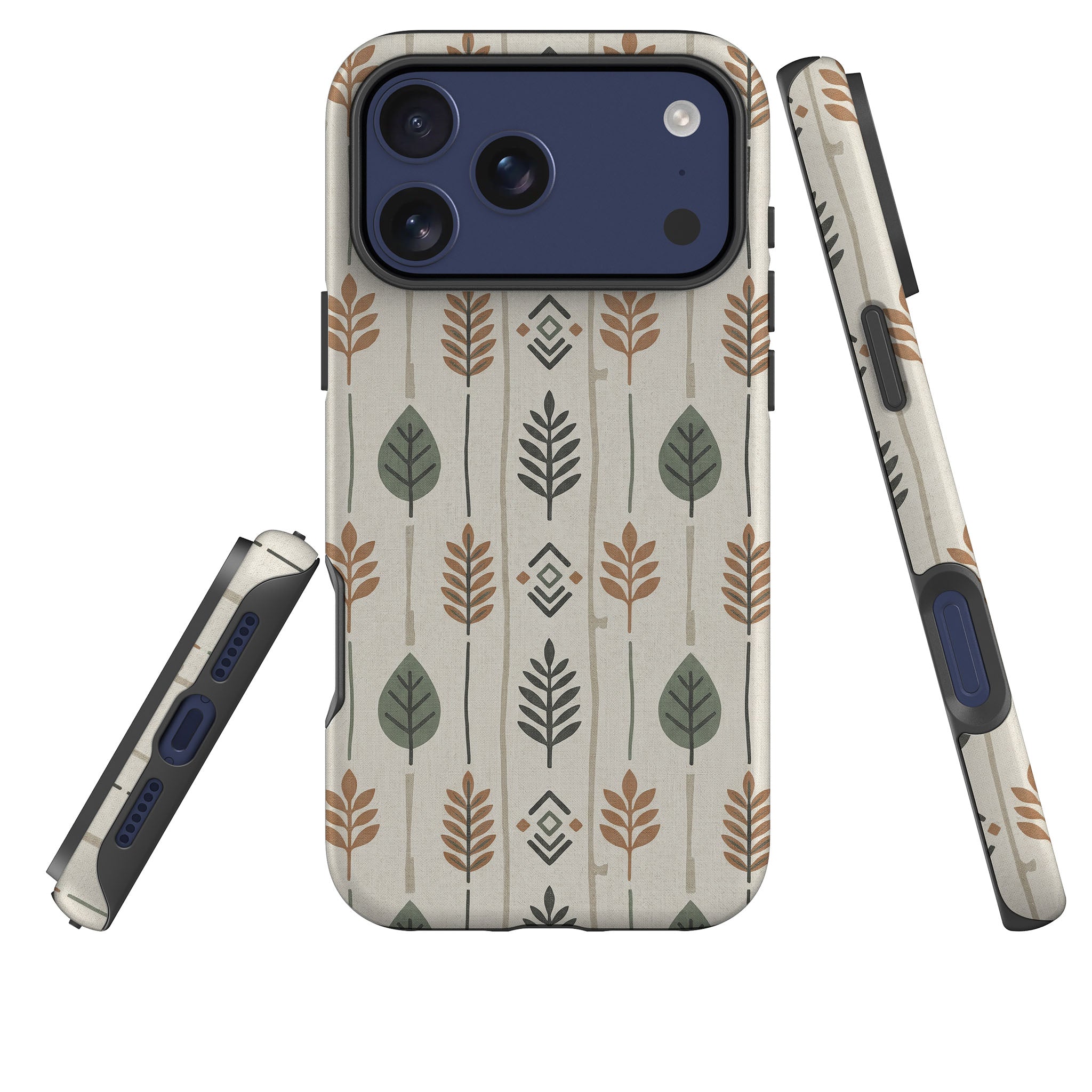 Birch and Linen Pattern by Elsi Vaarala Tough Case for iPhone — Finnaij