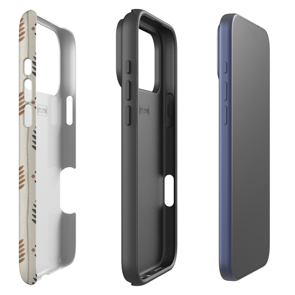 Birch and Linen Pattern by Elsi Vaarala Tough Case for iPhone — Finnaij