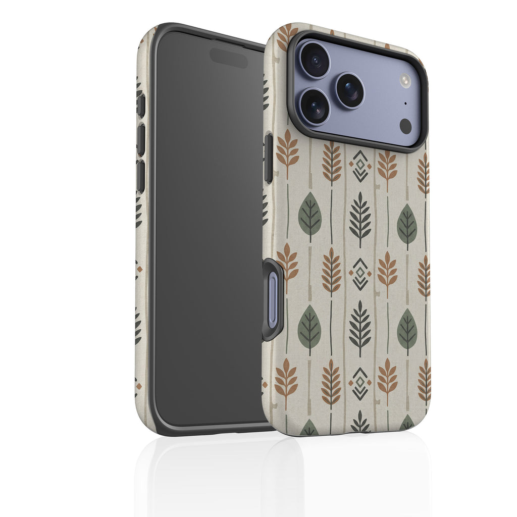 Birch and Linen Pattern by Elsi Vaarala Tough Case for iPhone — Finnaij
