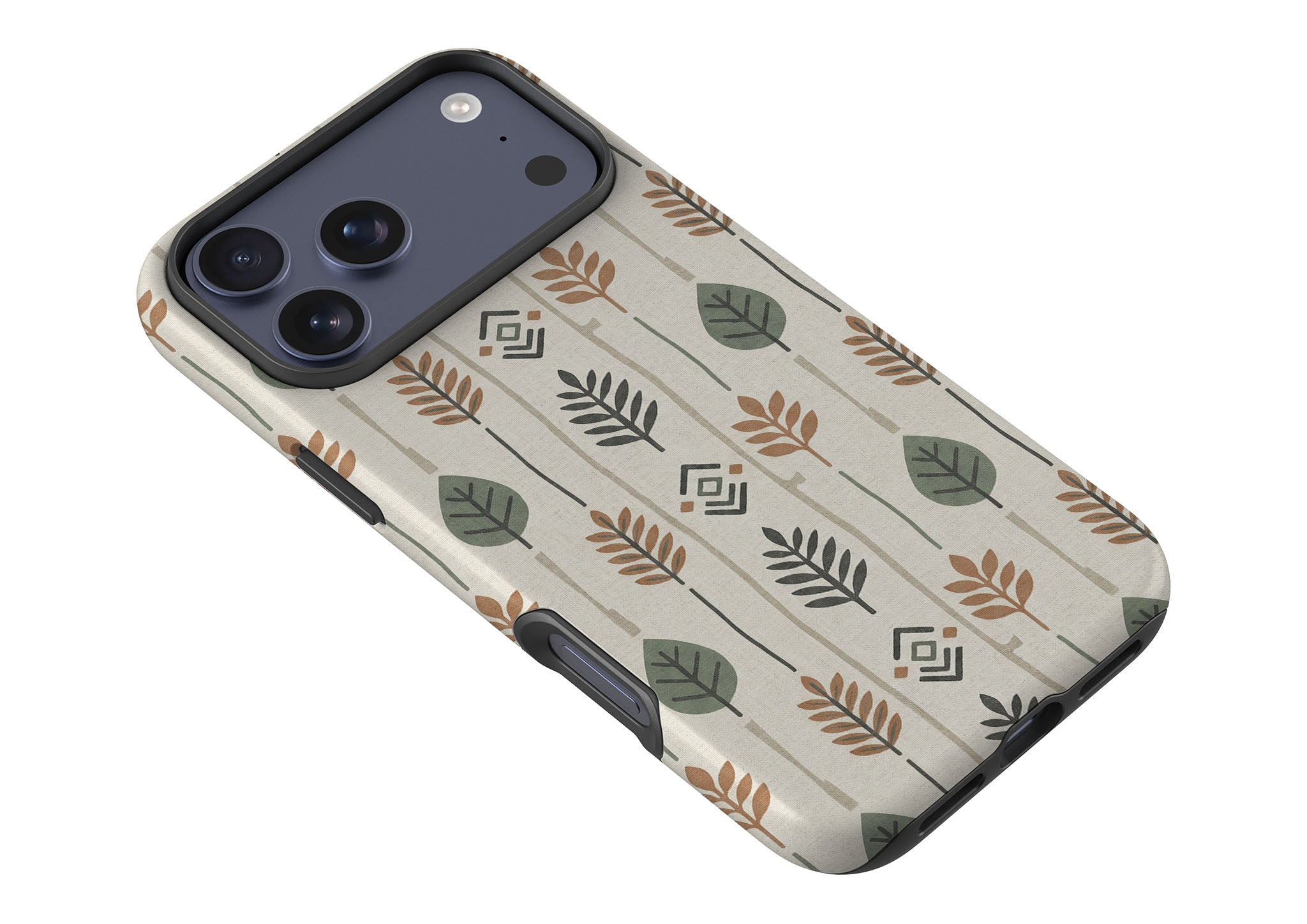 Birch and Linen Pattern by Elsi Vaarala Tough Case for iPhone — Finnaij