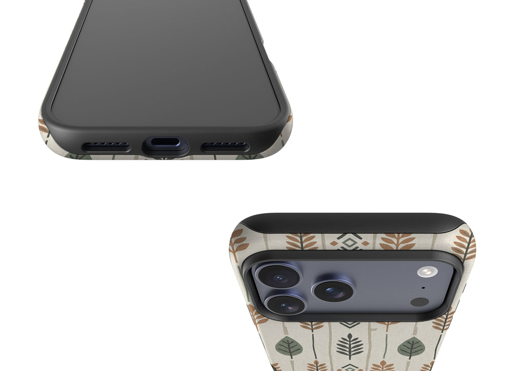 Birch and Linen Pattern by Elsi Vaarala Tough Case for iPhone — Finnaij