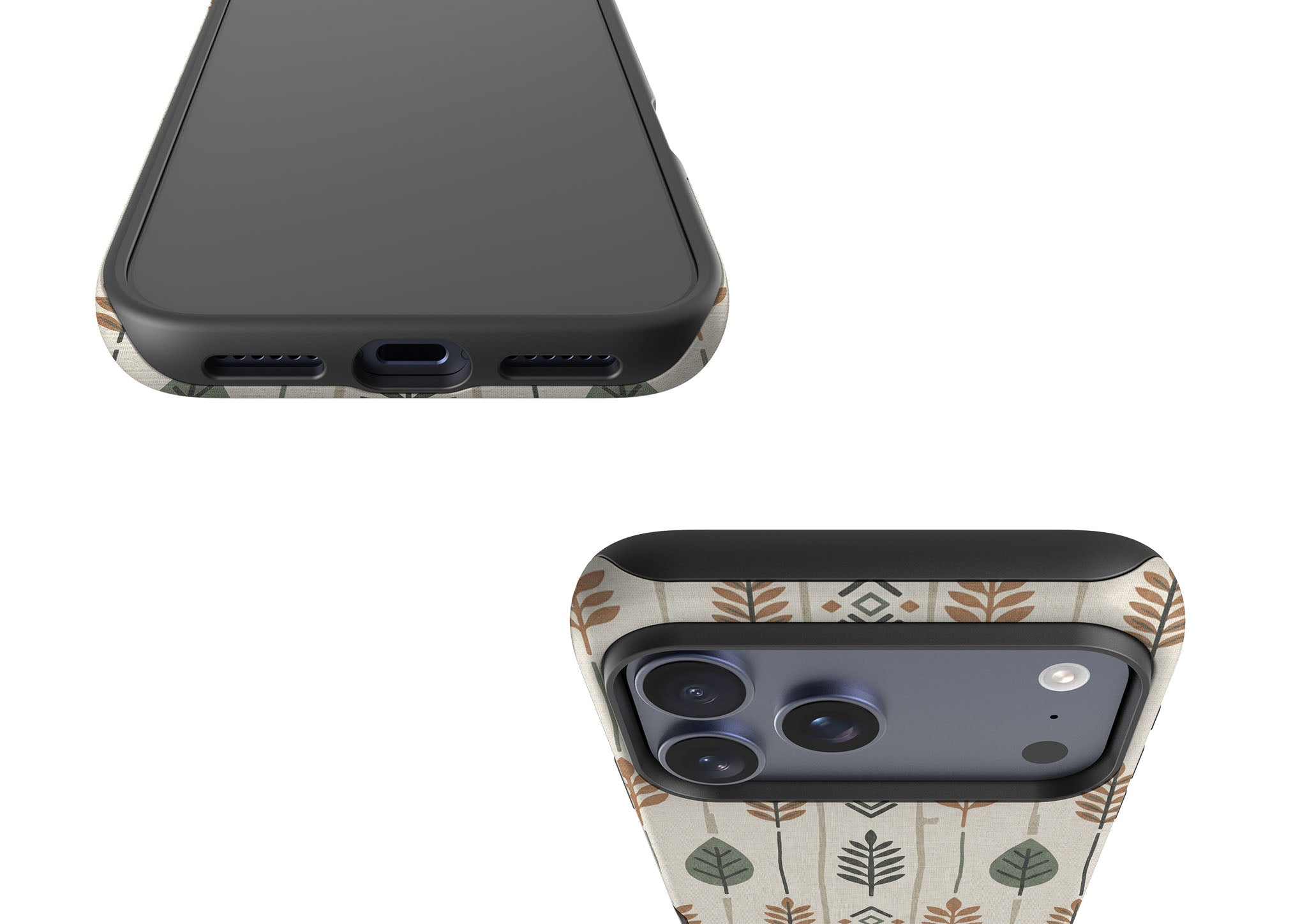 Birch and Linen Pattern by Elsi Vaarala Tough Case for iPhone — Finnaij