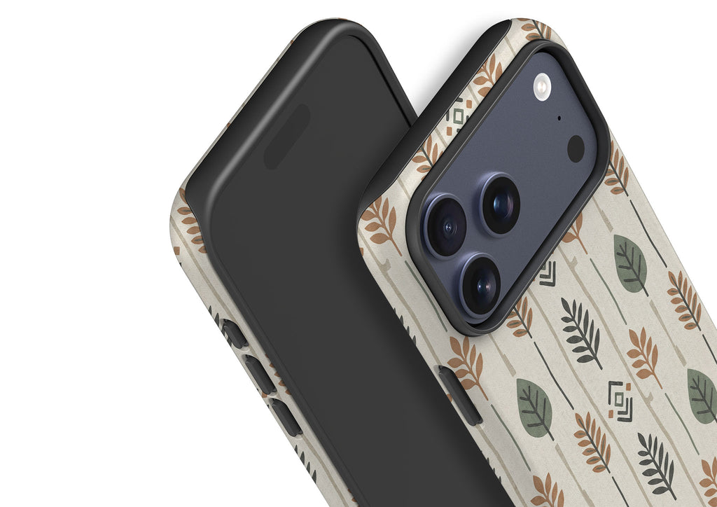 Birch and Linen Pattern by Elsi Vaarala Tough Case for iPhone — Finnaij