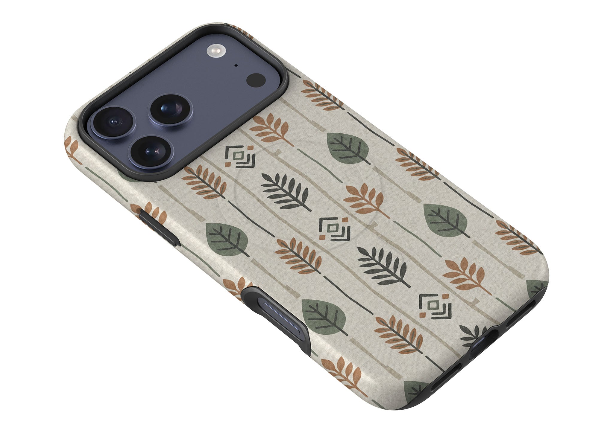 Birch and Linen Pattern by Elsi Vaarala — Magsafe Tough Case for iPhone — Finnaij